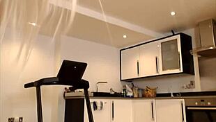 sophie james teases with her big fake ass, inviting licks on webcam