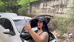 Curvy Colombian Babe Fucked By Stranger Outdoors Antonella Jones