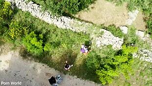 Enticing babe cara mella gets pussy and ass slammed dp style on summer business trip