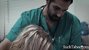 Perverted Doctor Probes Hot Teen Patient Arya Fae Vaginally