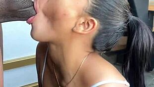 She satisfies her eating bbc with her stepbrothers -amateur couple- nysdel, want more?