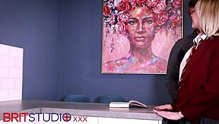 I am a blonde student sucking and swallowing