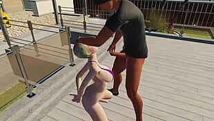 Kanea Makes Beach Guy Her Slave at Home