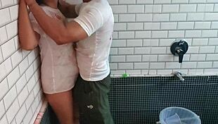 Brother fucks Saara anal during Holi celebration