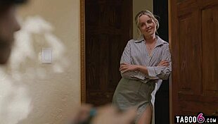 Chinese teen 18+ stepsister catches stepbro perving on milf stepmom. She joins in the taboo fun.