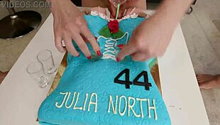 Birthday party wrecks julia north with anal fisting atm dap dp dvp extreme deepthroat shower squirt cum swallow