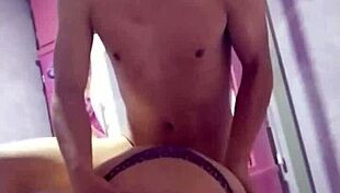 Giving her everything without removing the little skirt in this amateur scene