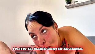 Spanish nympho gives epic blowjob to English sub 😈