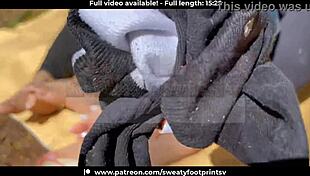 Removing Sweaty Shoes And Socks On Medellin Cableway Part 2