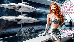 Honey, let's explore the milky way in leather boots and gloves on our honeymoon.