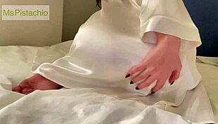 Horny Iranian Bride Waits For Husband While Masturbating Softly