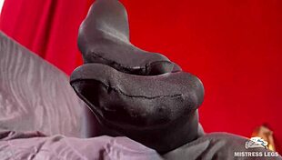 My anthracite nylon feet rubbing against each other near your face!