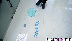 Stepsisters Taking Care Of Blindfolded Stepdad