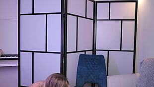 the beauty hung out after the club and kept the fun going at home on webcam