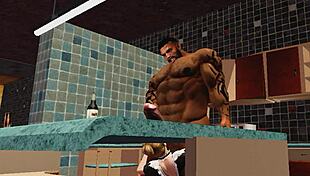 duane browns maid feels like the luckiest woman ever with huge black cock