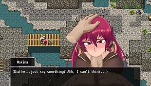 Fallen Makina gets tied up and convinces bandit Bardo with her body.