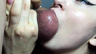 Very SLOPPY DEEP THROAT oral CREAMPIE