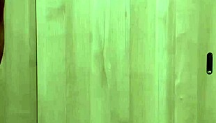 Cute maid in uniform and underwear plays with her anus.