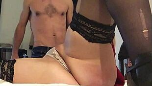 Intense Emotions in Satin Red Dress Lingerie Clothed Sex Deep Blowing Rimming Fucking