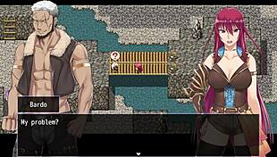 Fallen Makina gets tied up and convinces bandit Bardo with her body.