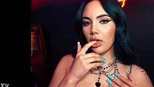 nika venom enjoys rough choking and deepthroat fucking with cum on tits