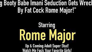 Big booty babe Imani gets wrecked by fat cock