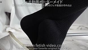 Socks fetish exploration. Detailed focus on feet, shoes, and various sock types.