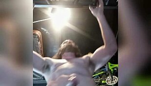 Working Out While Stroking Cock Until Multiple Cums - Intense Session