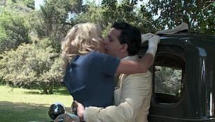 outdoor fucking natasha marley in fishnets and heels