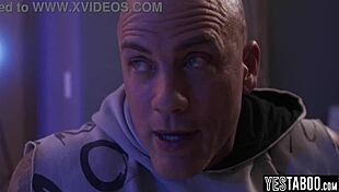 The protective stepdad removes his stepdaughter's chastity belt for rough sex