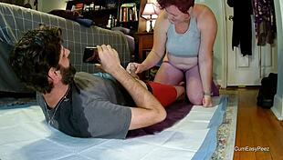 Panty wetting piss play liza pees on andy and plays with his dick as he pisses everywhere watersports is fun