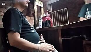 jerking off while my friend fucks his slut 😏