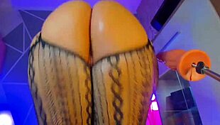 big booty clapping in homemade lingerie and stockings 😍