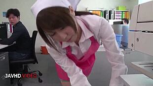 i-i mean, asian office lady chihiro akino gives intense blowjob for hardcore fun