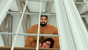 Heyward Shows Neighbor How to Exercise the Cumback Routine