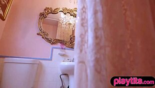 Big Ass Babe Strips to Reveal Juicy Round Tits