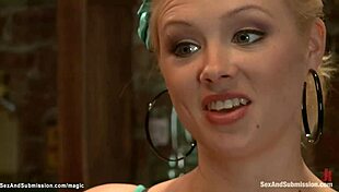 Huge tits bartender got banged in bondage, so rough! 😈