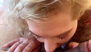 Scarlett Love Sucks Her First American Black Cock