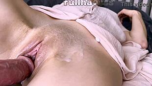 Stepson big dick risky hard fuck stepmom and cum inside pussy