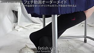 Socks fetish exploration. Detailed focus on feet, shoes, and various sock types.