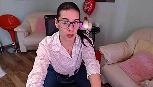 Bella Antonia Teases With Nylon Feet Under Jeans