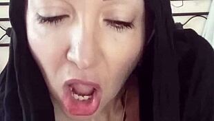 Chantal, that devout nun, could worship this penis all night long?