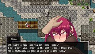 Fallen Makina gets tied up and convinces bandit Bardo with her body.