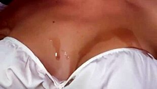 oiled up titfuck with big slutty tits and messy cumshot?