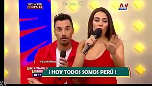 Aida martinez undresses for the peruvian selection in a casual setting