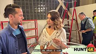 Hunt4K Teen 18+ Enjoys Fun At Her Work Shift.