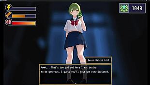 Femuzero Green-Haired Girl Facesits with Domination!