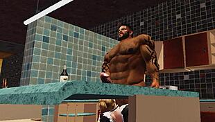 duane browns maid feels like the luckiest woman ever with huge black cock