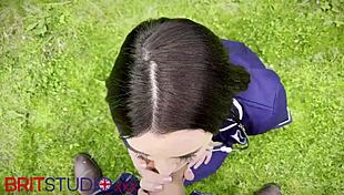 Naughty Nurse Eats Cum On Her Break