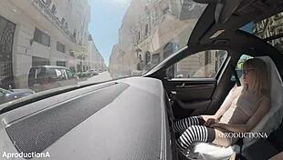 desperate panty wetting in my new car